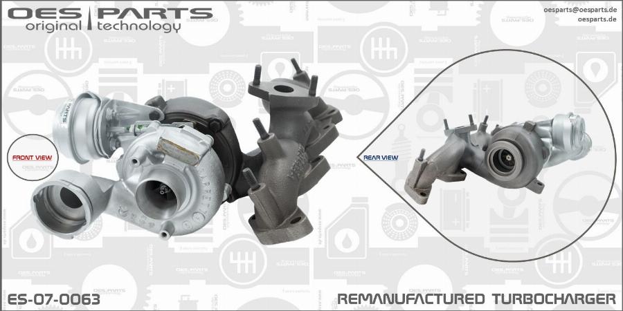 OES PARTS ES-07-0063 - Kompresors, Turbopūte onlydrive.pro