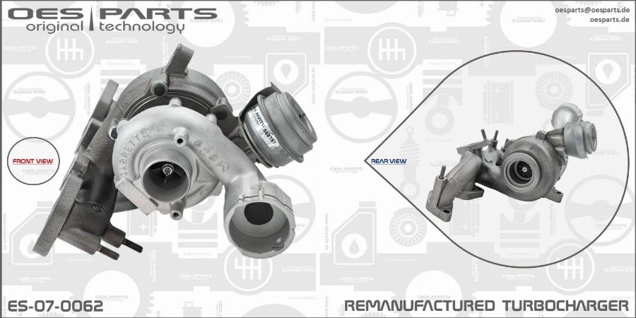 OES PARTS ES-07-0062 - Kompresors, Turbopūte onlydrive.pro