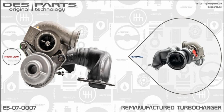 OES PARTS ES-07-0007 - Kompressor,ülelaadimine onlydrive.pro