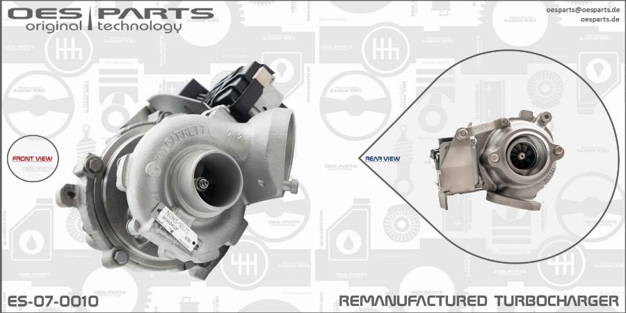 OES PARTS ES-07-0010 - Турбина, компрессор onlydrive.pro