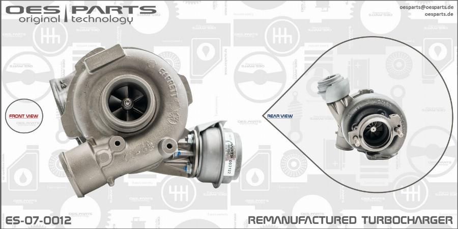 OES PARTS ES-07-0012 - Kompresors, Turbopūte onlydrive.pro