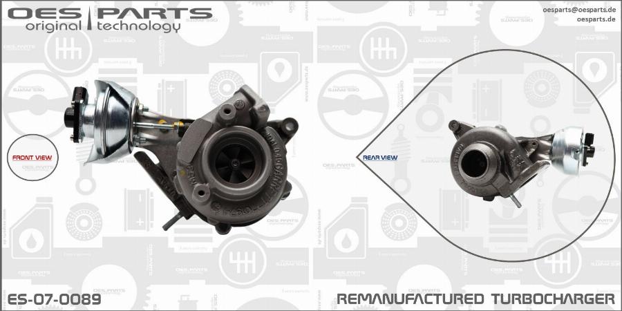 OES PARTS ES-07-0089 - Kompresors, Turbopūte onlydrive.pro