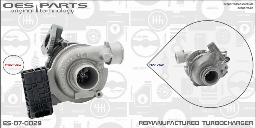 OES PARTS ES-07-0029 - Kompresors, Turbopūte onlydrive.pro