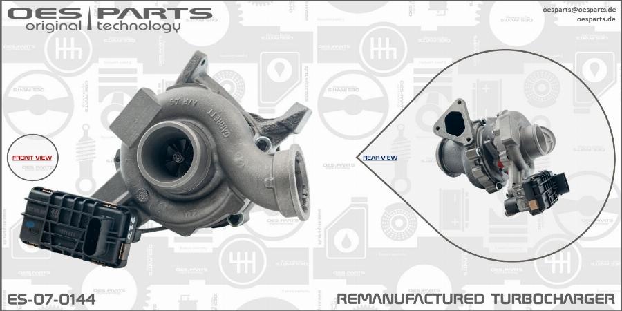 OES PARTS ES-07-0144 - Kompresorius, įkrovimo sistema onlydrive.pro