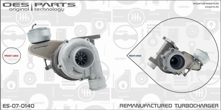 OES PARTS ES-07-0140 - Турбина, компрессор onlydrive.pro