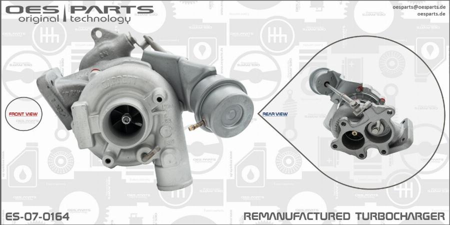 OES PARTS ES-07-0164 - Турбина, компрессор onlydrive.pro