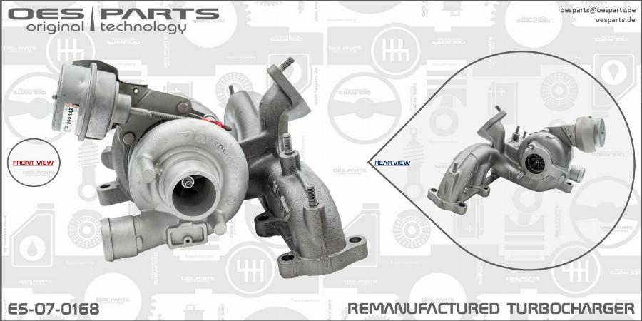 OES PARTS ES-07-0168 - Kompressor,ülelaadimine onlydrive.pro