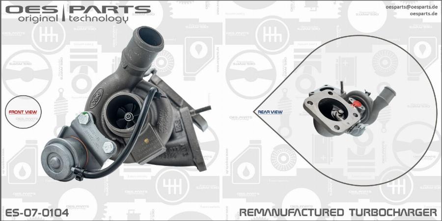 OES PARTS ES-07-0104 - Kompressor,ülelaadimine onlydrive.pro