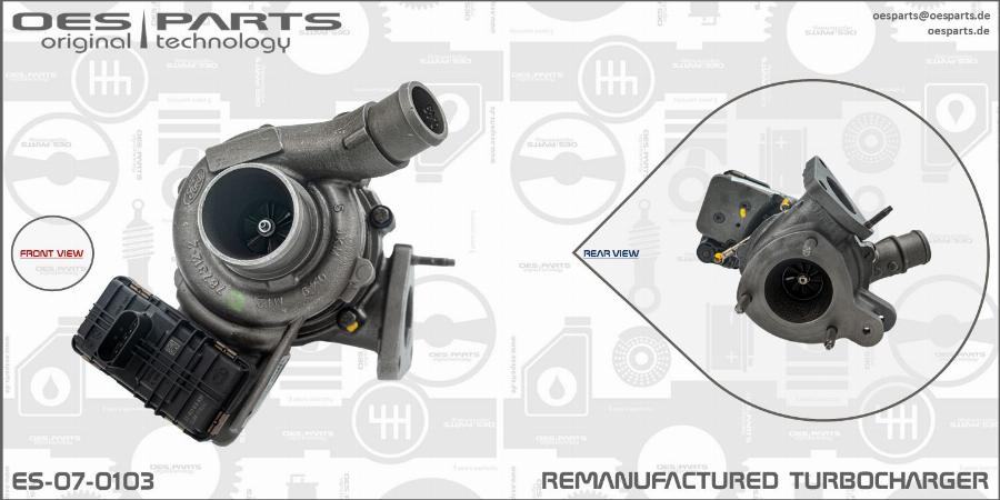 OES PARTS ES-07-0103 - Kompresors, Turbopūte onlydrive.pro