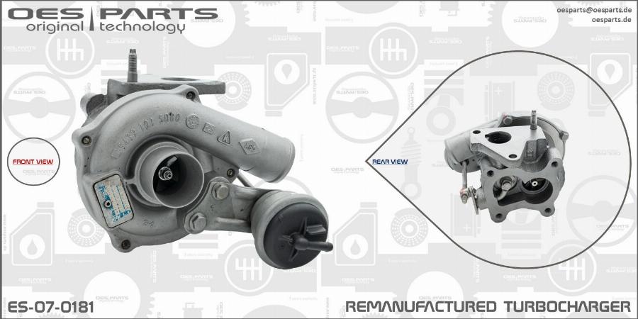 OES PARTS ES-07-0181 - Турбина, компрессор onlydrive.pro