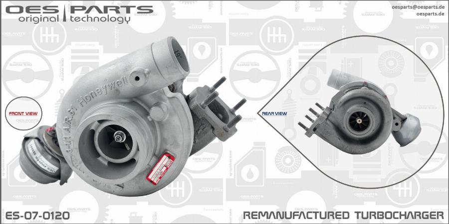 OES PARTS ES-07-0120 - Kompresors, Turbopūte onlydrive.pro