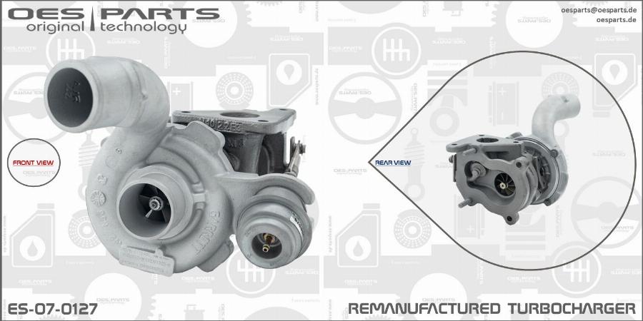 OES PARTS ES-07-0127 - Kompressor,ülelaadimine onlydrive.pro