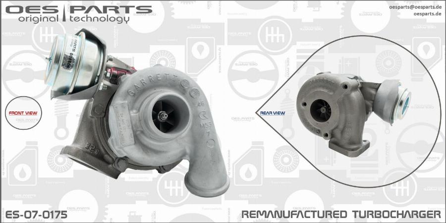 OES PARTS ES-07-0175 - Kompresors, Turbopūte onlydrive.pro