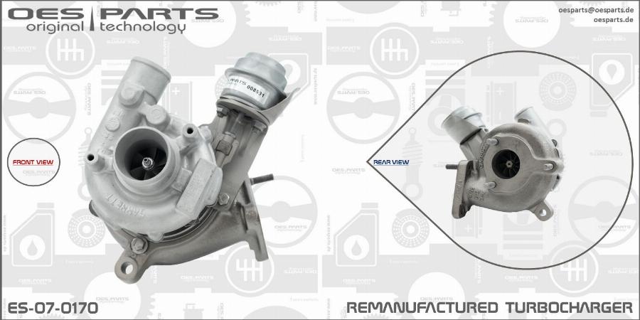 OES PARTS ES-07-0170 - Kompresors, Turbopūte onlydrive.pro