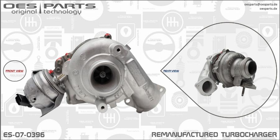 OES PARTS ES-07-0396 - Kompresorius, įkrovimo sistema onlydrive.pro