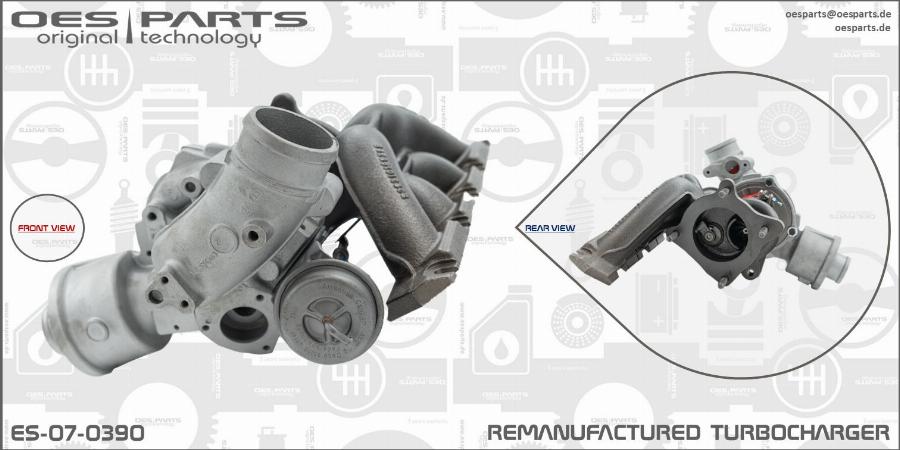 OES PARTS ES-07-0390 - Kompresors, Turbopūte onlydrive.pro