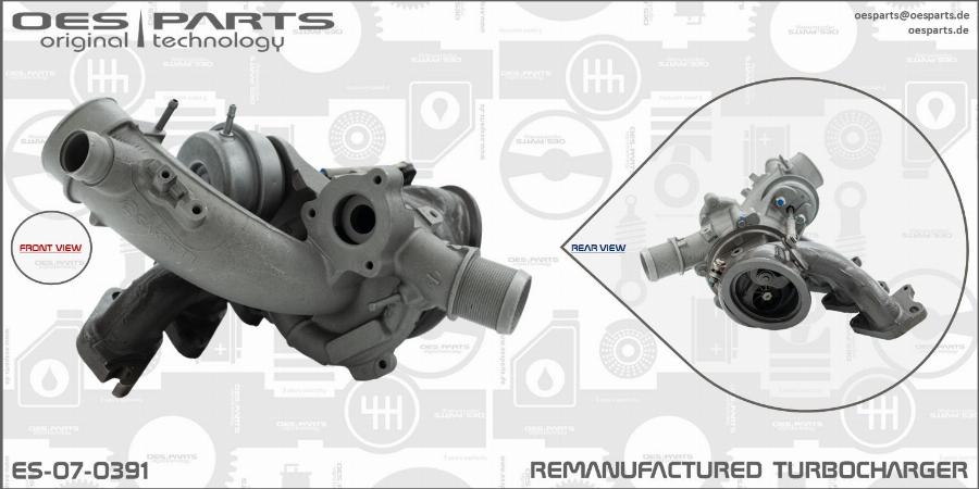 OES PARTS ES-07-0391 - Турбина, компрессор onlydrive.pro