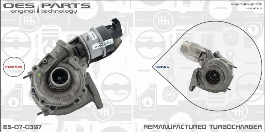 OES PARTS ES-07-0397 - Kompressor,ülelaadimine onlydrive.pro