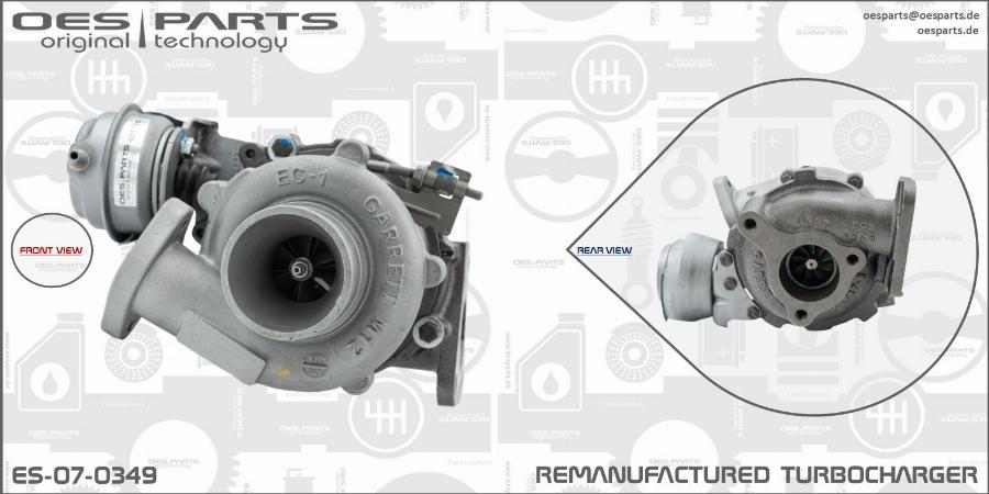 OES PARTS ES-07-0349 - Kompresors, Turbopūte onlydrive.pro