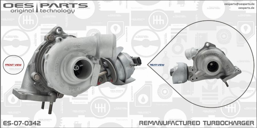 OES PARTS ES-07-0342 - Kompresorius, įkrovimo sistema onlydrive.pro