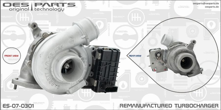 OES PARTS ES-07-0301 - Charger, charging system onlydrive.pro