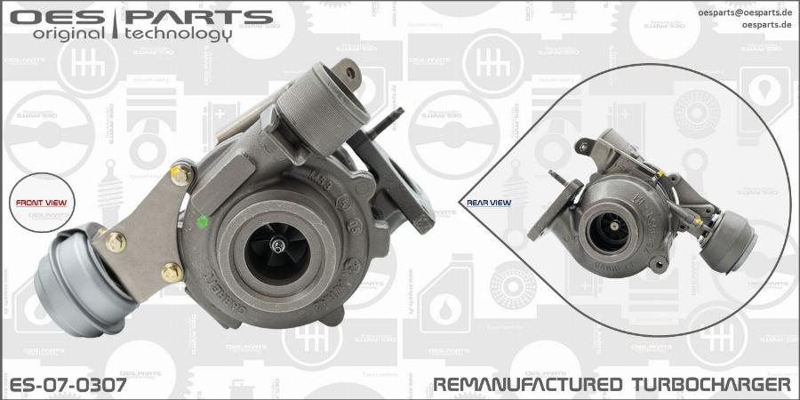 OES PARTS ES-07-0307 - Kompressor,ülelaadimine onlydrive.pro