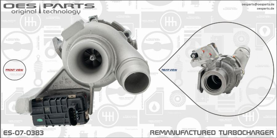 OES PARTS ES-07-0383 - Турбина, компрессор onlydrive.pro