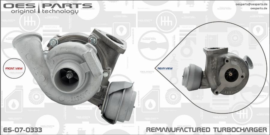 OES PARTS ES-07-0333 - Kompresors, Turbopūte onlydrive.pro