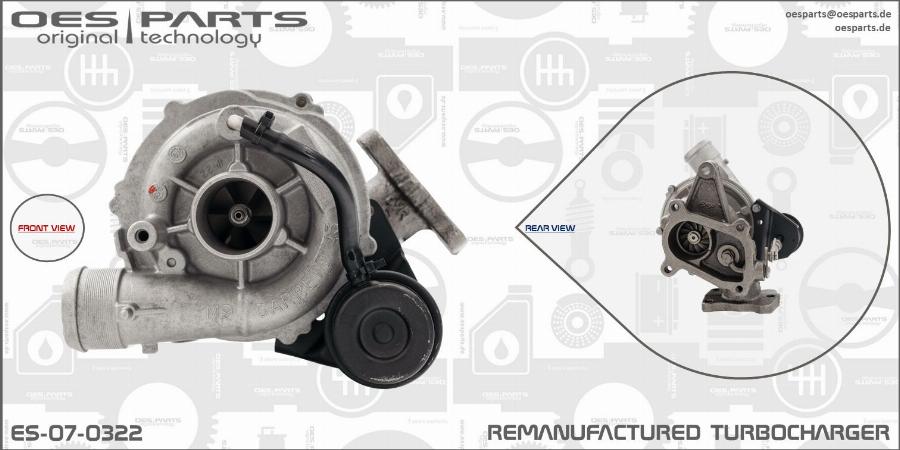 OES PARTS ES-07-0322 - Kompresors, Turbopūte onlydrive.pro