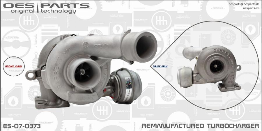 OES PARTS ES-07-0373 - Kompressor,ülelaadimine onlydrive.pro