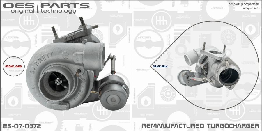 OES PARTS ES-07-0372 - Kompressor,ülelaadimine onlydrive.pro