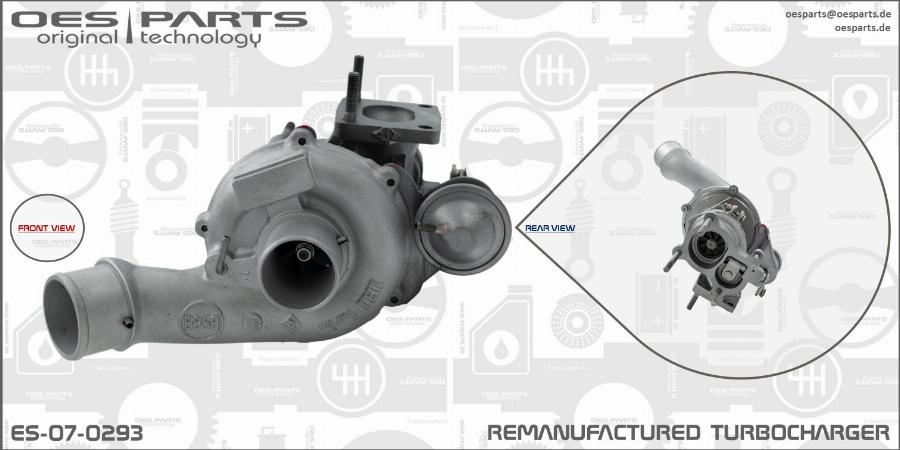 OES PARTS ES-07-0293 - Турбина, компрессор onlydrive.pro