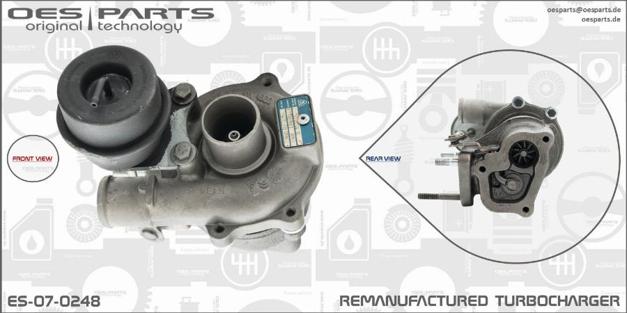 OES PARTS ES-07-0248 - Charger, charging system onlydrive.pro