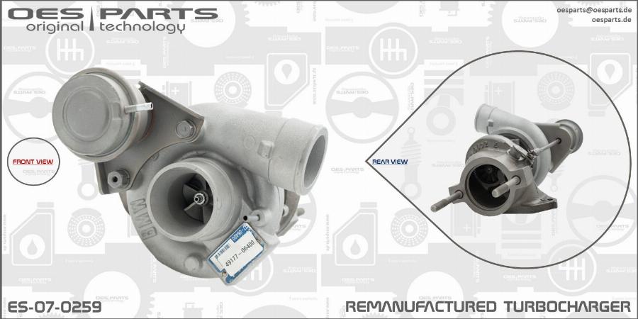 OES PARTS ES-07-0259 - Charger, charging system onlydrive.pro