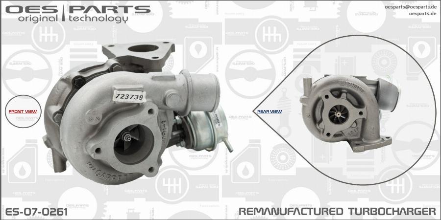 OES PARTS ES-07-0261 - Kompresorius, įkrovimo sistema onlydrive.pro