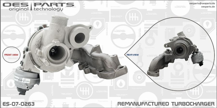 OES PARTS ES-07-0263 - Турбина, компрессор onlydrive.pro