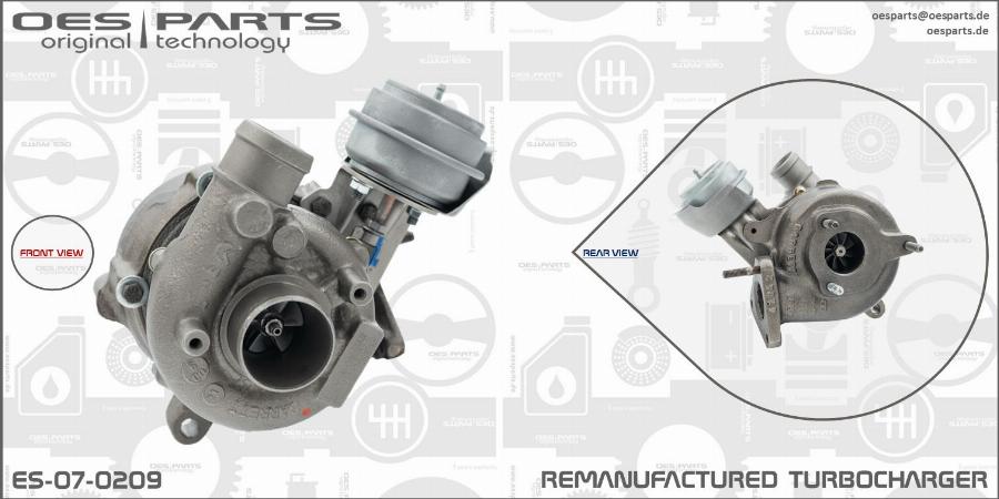 OES PARTS ES-07-0209 - Kompresors, Turbopūte onlydrive.pro