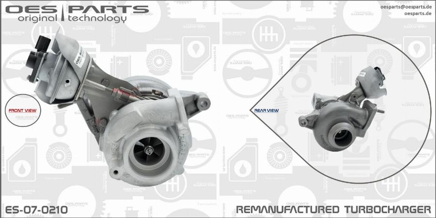 OES PARTS ES-07-0210 - Kompresors, Turbopūte onlydrive.pro