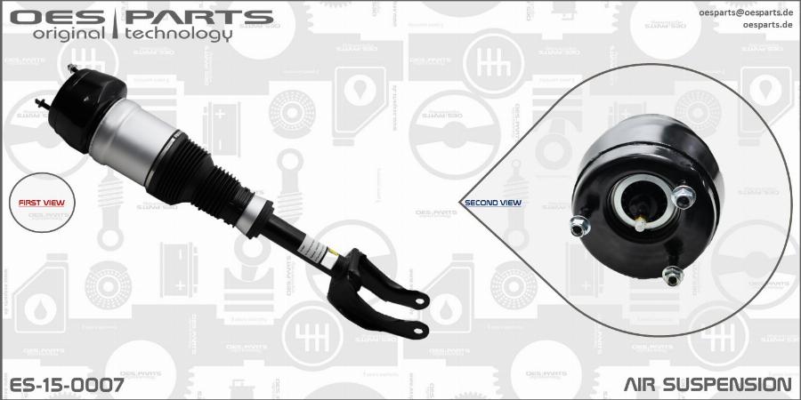 OES PARTS ES-15-0007 - Опора пневматической рессоры onlydrive.pro