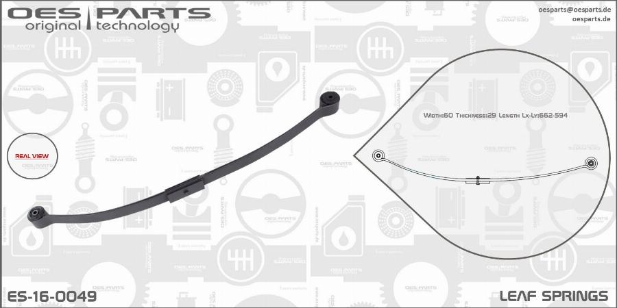 OES PARTS ES-16-0049 - Leaf Spring onlydrive.pro