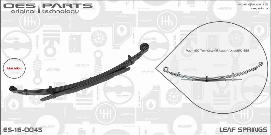 OES PARTS ES-16-0045 - Leaf Spring onlydrive.pro