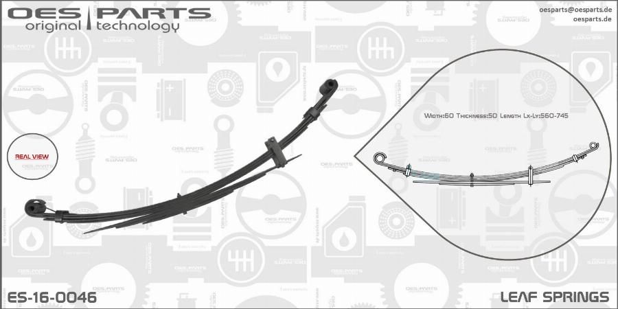 OES PARTS ES-16-0046 - Leaf Spring onlydrive.pro