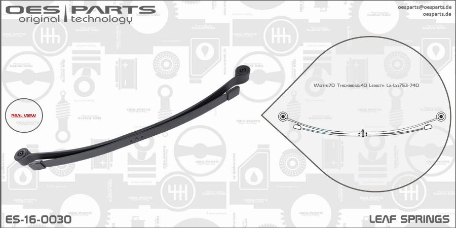 OES PARTS ES-16-0030 - Leaf Spring onlydrive.pro