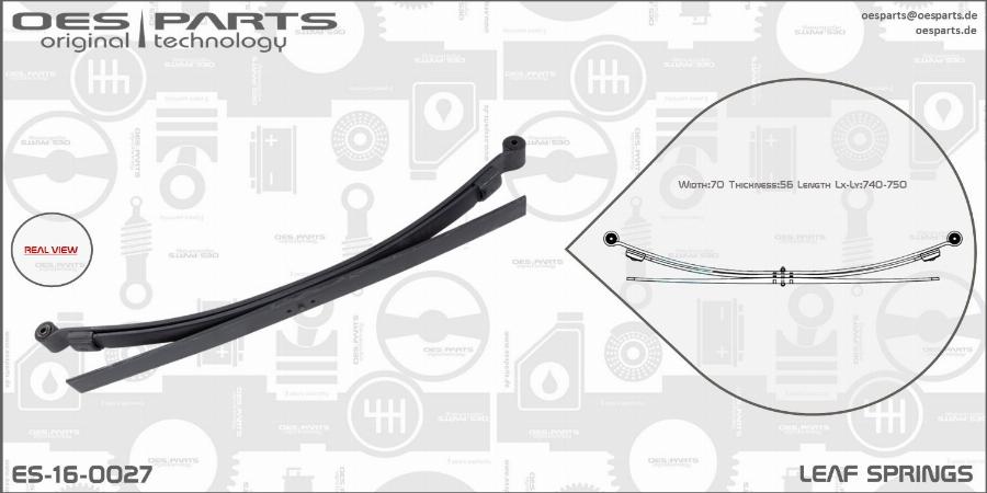 OES PARTS ES-16-0027 - Leaf Spring onlydrive.pro