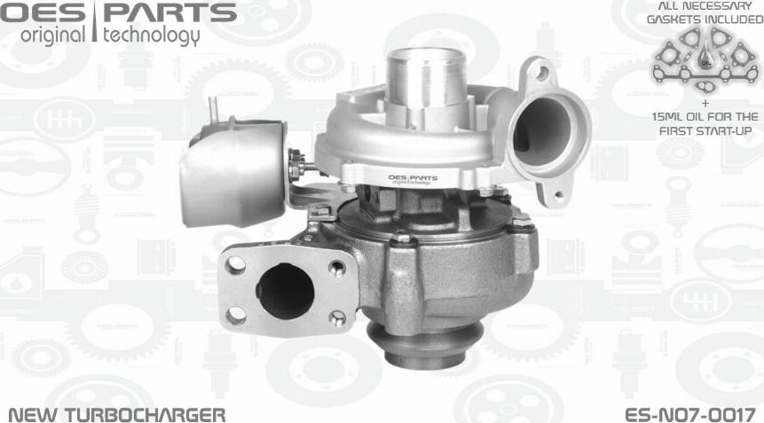 OES PARTS ES-N07-0017 - Kompressor,ülelaadimine onlydrive.pro