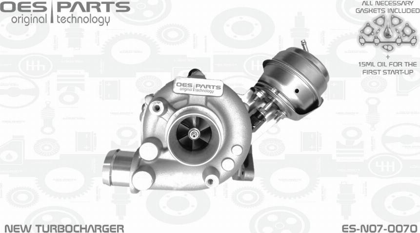 OES PARTS ES-N07-0070 - Kompressor,ülelaadimine onlydrive.pro