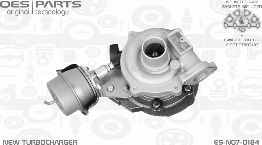 OES PARTS ES-N07-0184 - Kompressor,ülelaadimine onlydrive.pro