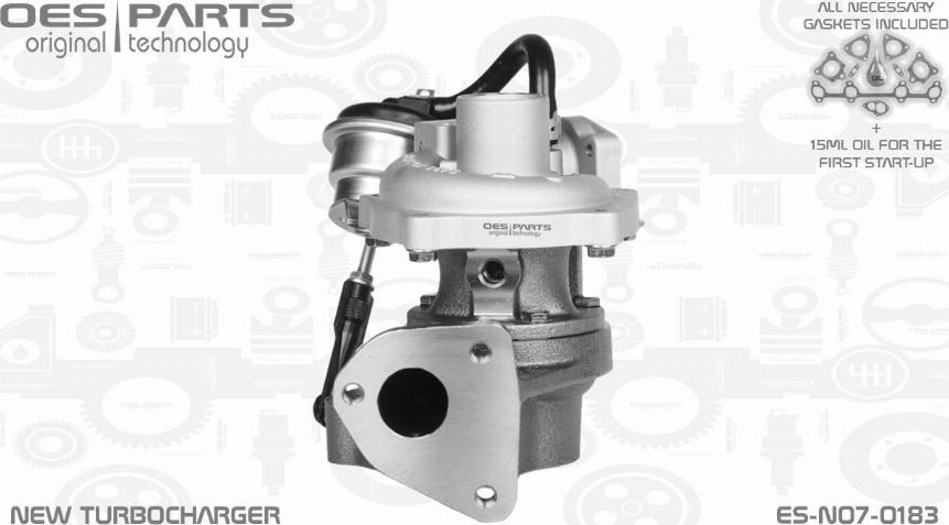 OES PARTS ES-N07-0183 - Kompressor,ülelaadimine onlydrive.pro