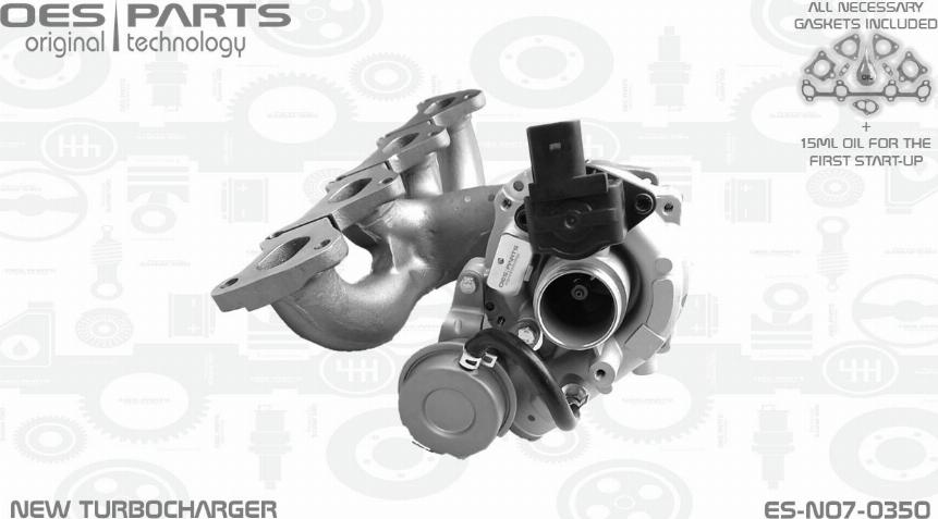 OES PARTS ES-N07-0350 - Турбина, компрессор onlydrive.pro