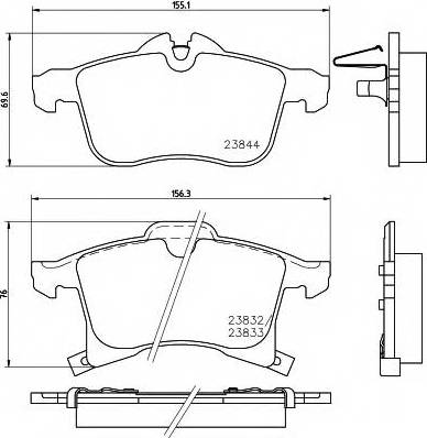 Opel 93192578 - Brake Pad Set, disc brake onlydrive.pro
